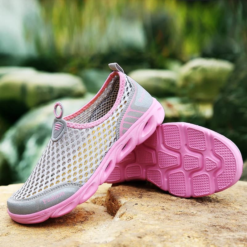 Letní dámské slip on boty prodyšné tenisky ženy casual