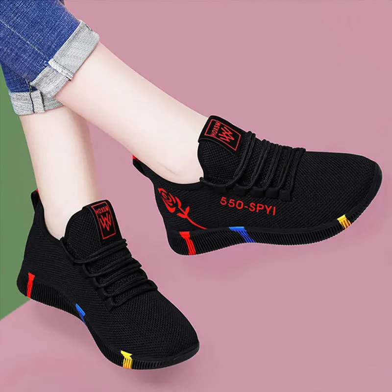 Dámské letní síťované tenisky slip on prodyšné lehké na procházky outdoor turistiku běh