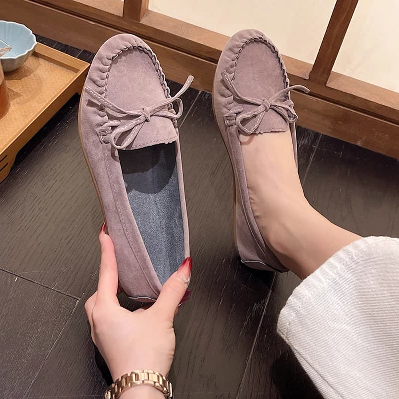 Dámské slip on loafers ploché kožené boty na jaro a podzim pohodlné plus velikosti