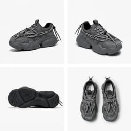 Dámské chunky tenisky mesh vícebarevné šněrování tlustá podrážka podzimní casual sportovní běh - náhled 7