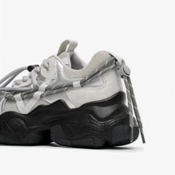 Dámské chunky tenisky mesh vícebarevné šněrování tlustá podrážka podzimní casual sportovní běh - náhled 6