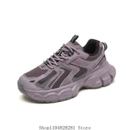 Dámské boty typu dad shoes s měkkou podrážkou černé podzimní zimní pohodlné na běhání - náhled 6