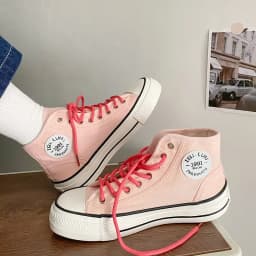 Dámské vysoké plátěné tenisky Slip on letní jednobarevné fialovošedé - náhled 5