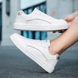 Dámské tenisky skateboardové volnočasové s lesklými prvky pro ženy na procházky - náhled 7