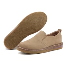 Dámské kožené semišové mokasíny slip-on pohodlné ploché boty - náhled 6
