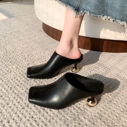 6,5 cm vysoké dámské sandály s čtvercovou špičkou letní elegantní - náhled 3