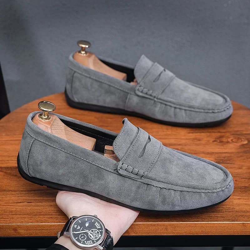 Pánské mokasíny Loafers slip on lehké prodyšné casual boty s měkkou podrážkou