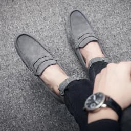 Pánské mokasíny Loafers slip on lehké prodyšné casual boty s měkkou podrážkou - náhled 5