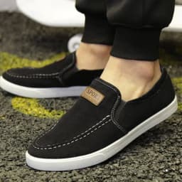 Pánské prodyšné plátěné mokasíny Slip-On denimové tenisky pro jaro a léto - náhled 6