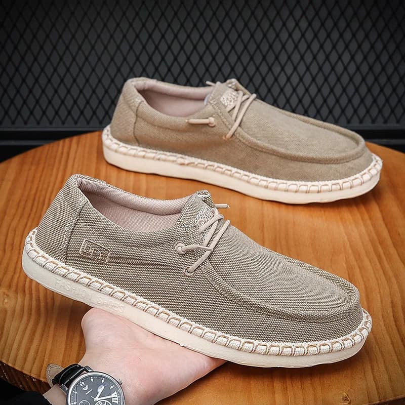 Pánské plus size casual denim canvas tenisky prodyšné lehké vulkanizované boty