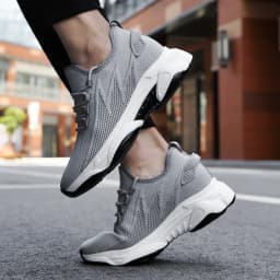 Pánské tenisky s výškovými vložkami 6-8 cm letní prodyšná obuv - náhled 6