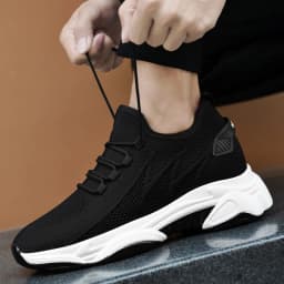 Pánské tenisky s výškovými vložkami 6-8 cm letní prodyšná obuv - náhled 7