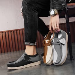 Pánské semišové slip on tenisky vintage casual pro pohodlnou chůzi - náhled 6