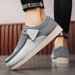 Pánské semišové slip on tenisky vintage casual pro pohodlnou chůzi - náhled 7