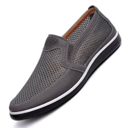 Pánské letní slip-on boty síťované prodyšné pohodlné mokasíny espadrilky - náhled 5