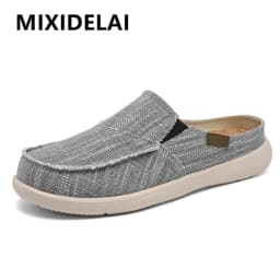 Pánské plátěné boty letní lehké prodyšné slip on casual outdoor na dovolenou - náhled 2