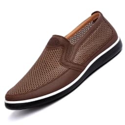 Pánské letní slip-on boty síťované prodyšné pohodlné mokasíny espadrilky - náhled 7