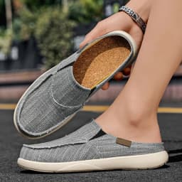 Pánské plátěné boty letní lehké prodyšné slip on casual outdoor na dovolenou - náhled 7