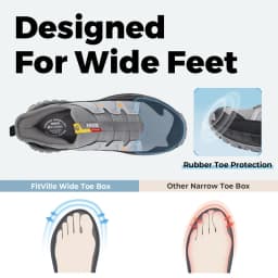 Pánské široké slip-on tenisky pohodlné běžecké boty proti uklouznutí s oporou klenby pro oteklé nohy - náhled 3