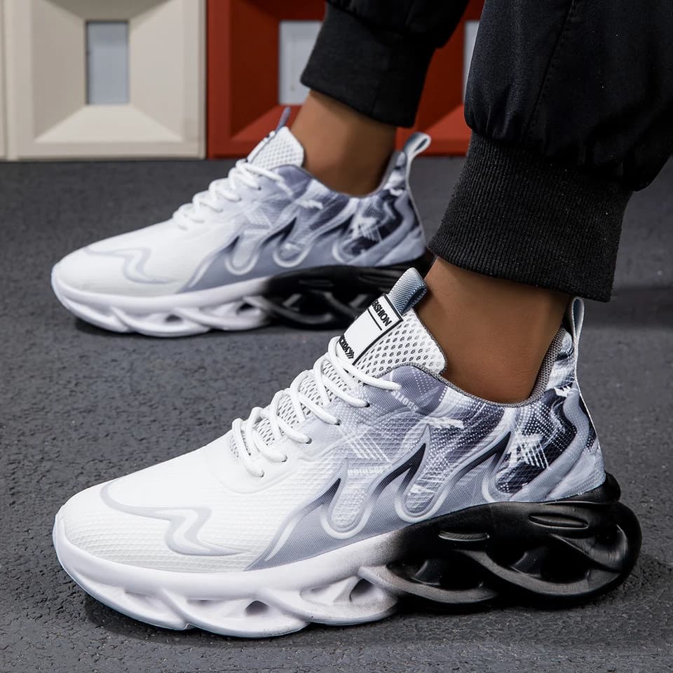 Unisex běžecké boty lehké síťované prodyšné pohodlné letní tenisky