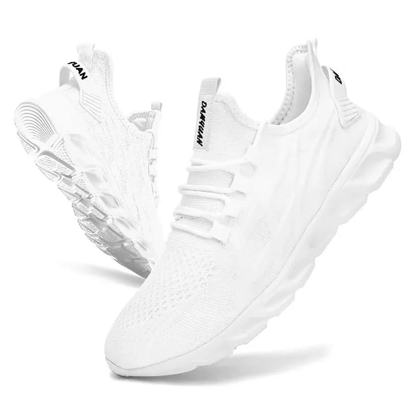 Vulkanizované tenisky pro chůzi a běh unisex lehké prodyšné sportovní obuv