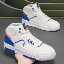 Pánské vysoké sportovní boty pohodlné trendy tlustá podrážka pro běh i skate - náhled 4