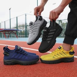 Pánské prodyšné casual boty s mesh svrškem pro outdoor chůzi a cyklistiku - náhled 3