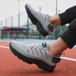 Pánské prodyšné casual boty s mesh svrškem pro outdoor chůzi a cyklistiku - náhled 7