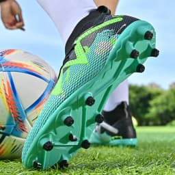 Fotbalové boty pro muže i děti na travnaté hřiště neklouzavé prodyšné vícebarevné 34-45 - náhled 4