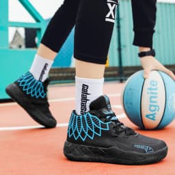 Basketbalová obuv pro mládež outdoor pohodlné tlumení odolná prodyšná módní vysoká kvalita - náhled 3