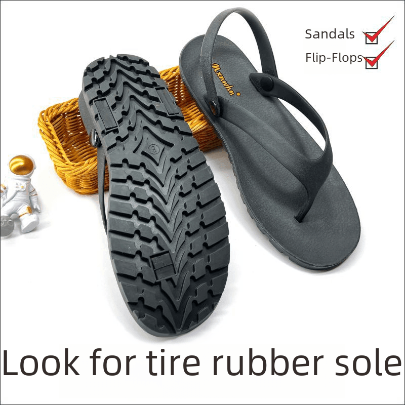 Pánské sandály pohodlné s gumovou podrážkou pro řízení a prodyšný slip-on styl