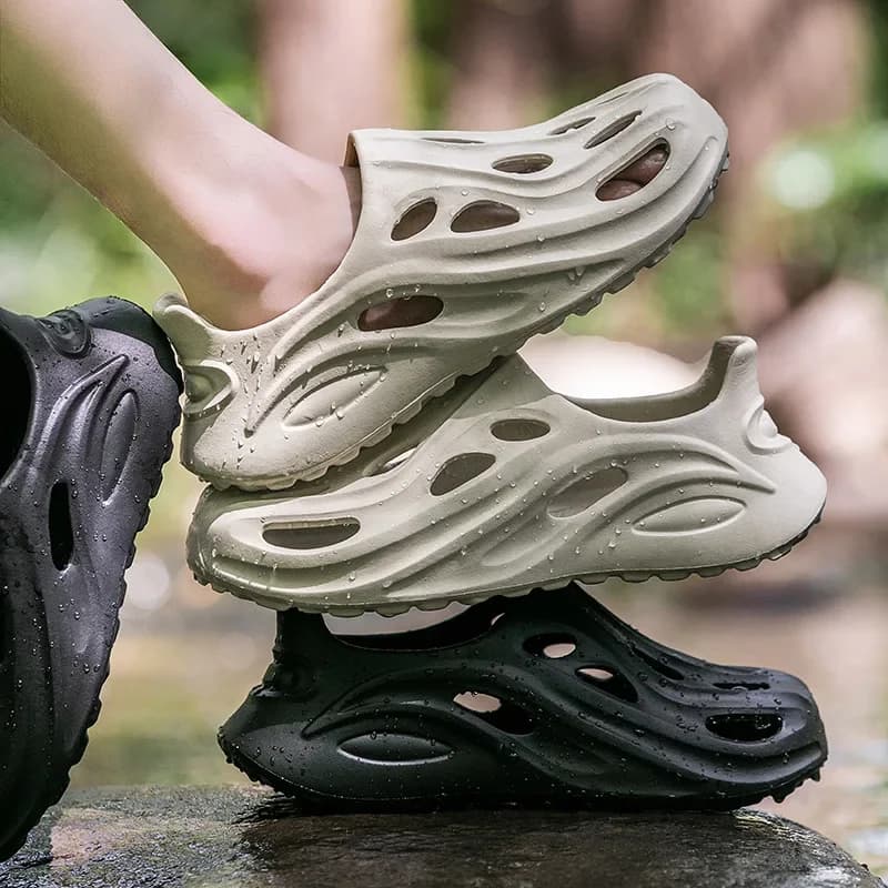 Pánské letní outdoorové protiskluzové prodyšné vodní boty na pláž a rybaření s EVA materiálem