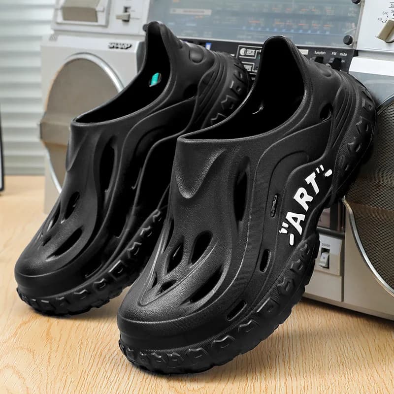 Pánské prodyšné sandály s tlustou podrážkou letní lehké plážové boty pro venkovní použití