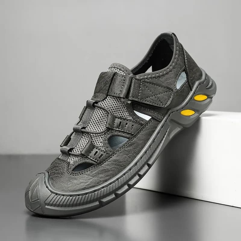 Pánské kožené sandály letní pohodlné sportovní s protiskluzovou podrážkou