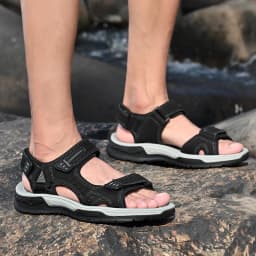 Pánské plážové sandály z pravé měkké kůže letní outdoor pohodlné - náhled 6