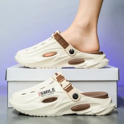 Unisex letní EVA plážové sandály pro dospělé venkovní použití snadné obouvání - náhled 2