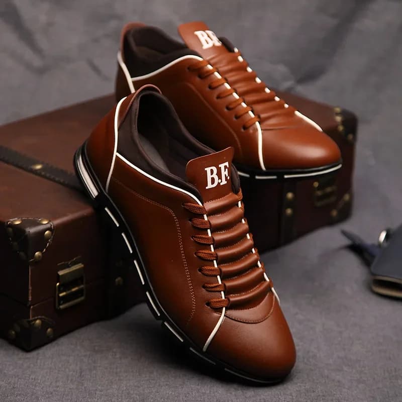 Pánské casual boty britský styl pro čtyři roční období pohodlné a odolné
