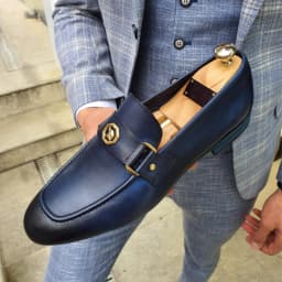 Pánské kožené boty casual loafers mokasíny slip on podzimní pohodlné do kanceláře - náhled 2