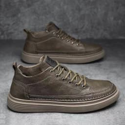 Pánské loafers mokasíny slip on kožené boty 2025 trendy volnočasové obuv - náhled 3