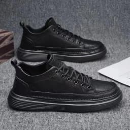 Pánské loafers mokasíny slip on kožené boty 2025 trendy volnočasové obuv - náhled 4