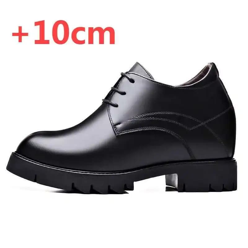 Pánské boty s vyvýšenou podrážkou Kožené elevátor boty 10 cm 12 cm