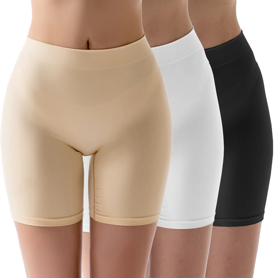 Dámské bezešvé stahovací kraťasy Boyshorts - Stahovací kraťasy s regulací bříška pod šaty