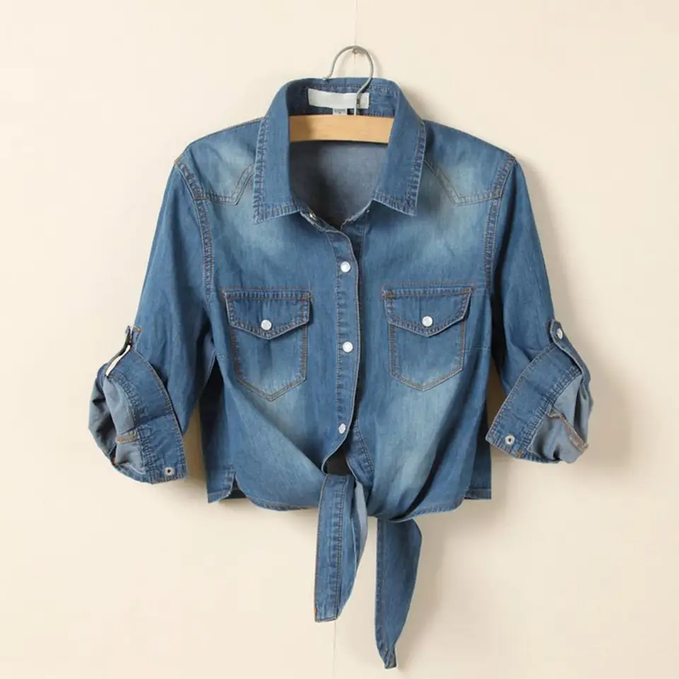 Women's Summer Half Sleeve Jacket Turn-Down Collar Single-Breasted Coat with Pockets
