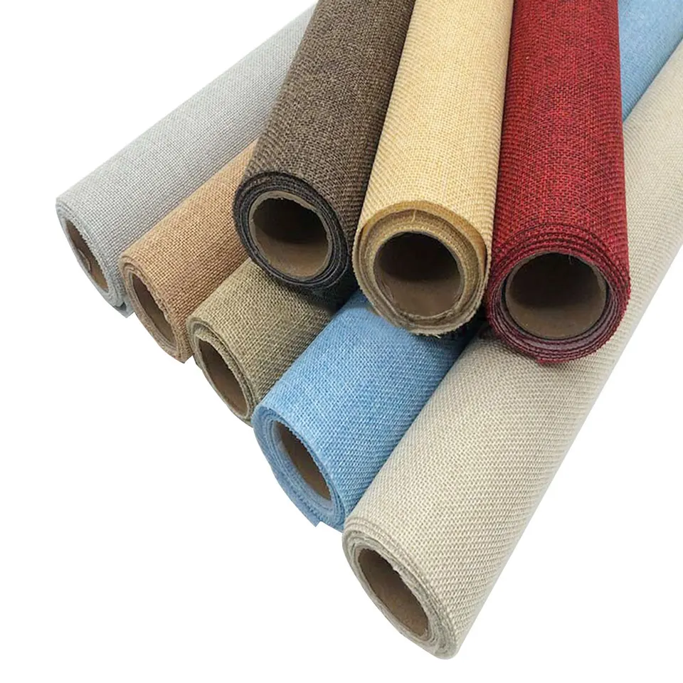 Samolepicí role lněné látky - DIY řemesla, vložka do zásuvky, nástěnná dekorace, renovace domácnosti