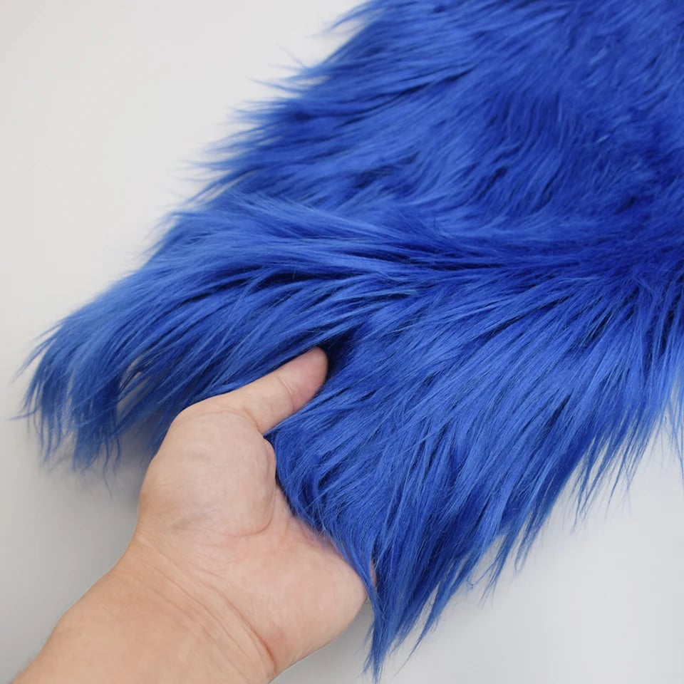 25x45cm umělá kožešina látka s vlasem 8cm na vlasy pro panenky, cosplay, šití, DIY řemesla, domácí dekorace