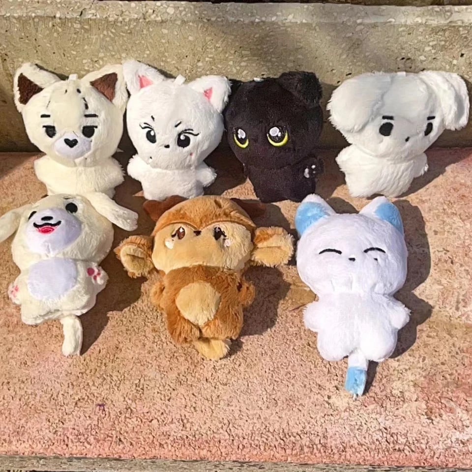 Kpop plyšová klíčenka s přívěskem plněného zvířátka s přívěskem Kawaii, kreslený taška, kouzlo, sběratelský dárek