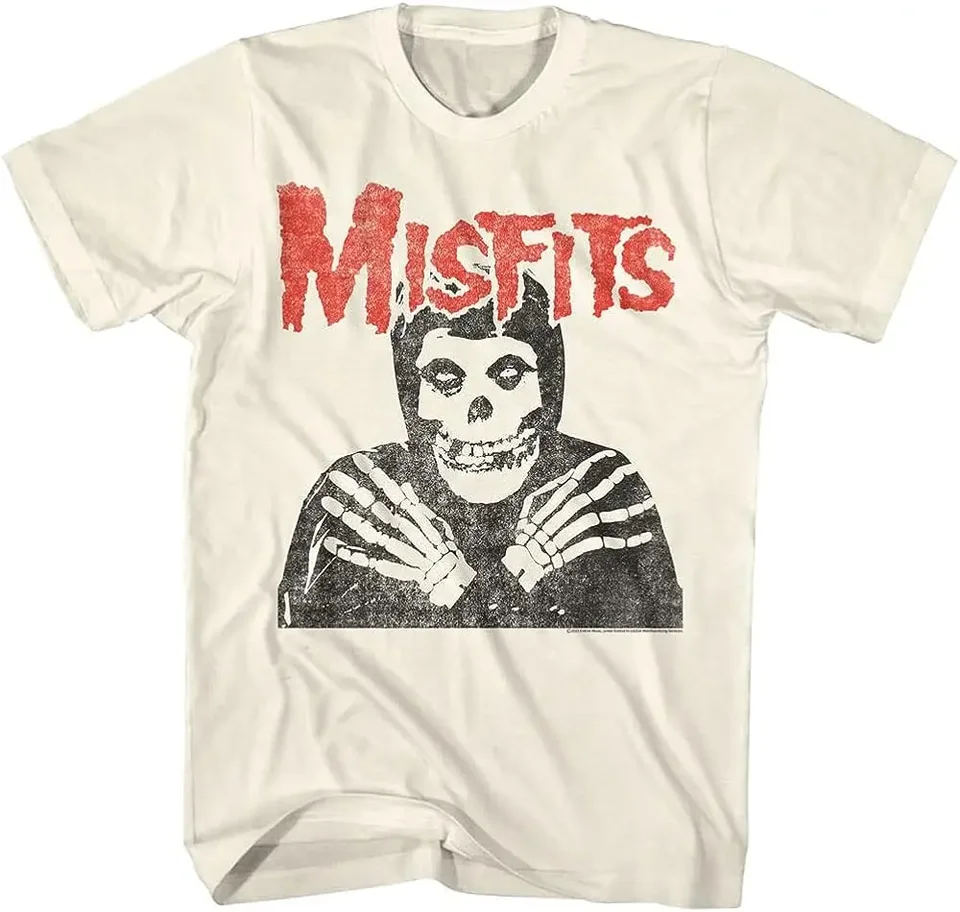 Pánské tričko lebka retro punk styl streetwear gothic černé bavlněné