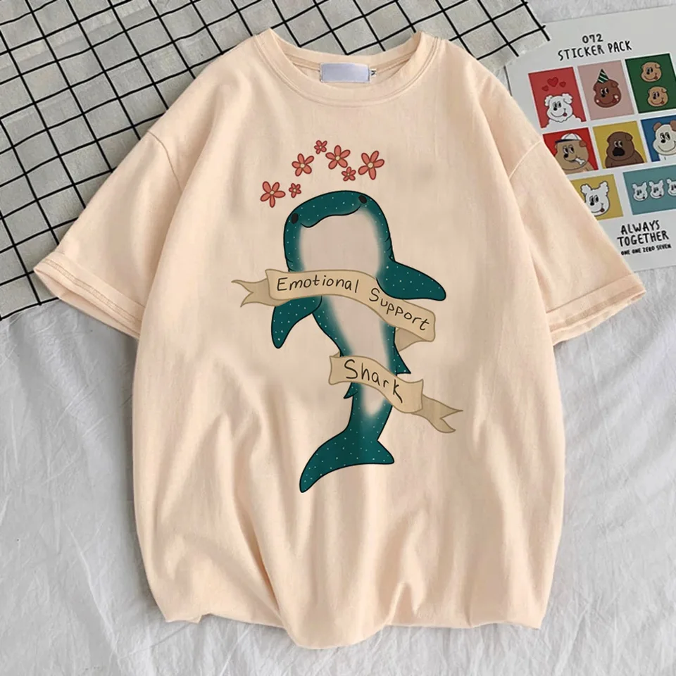 Psychedelické dámské tričko s velrybami retro vintage pastel punk hip hop 2000s styl