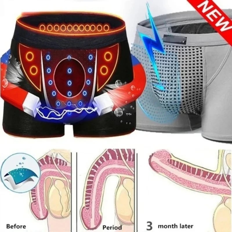 Pánské magnetické zdravotní boxerky s úlevou od bolesti a prodyšným designem