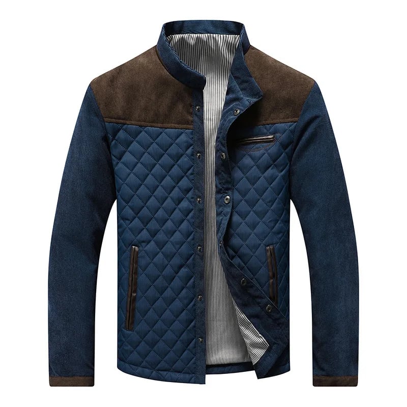 Pánská jarní/podzimní bunda slim fit - prošívaná sportovní bunda do města i ven